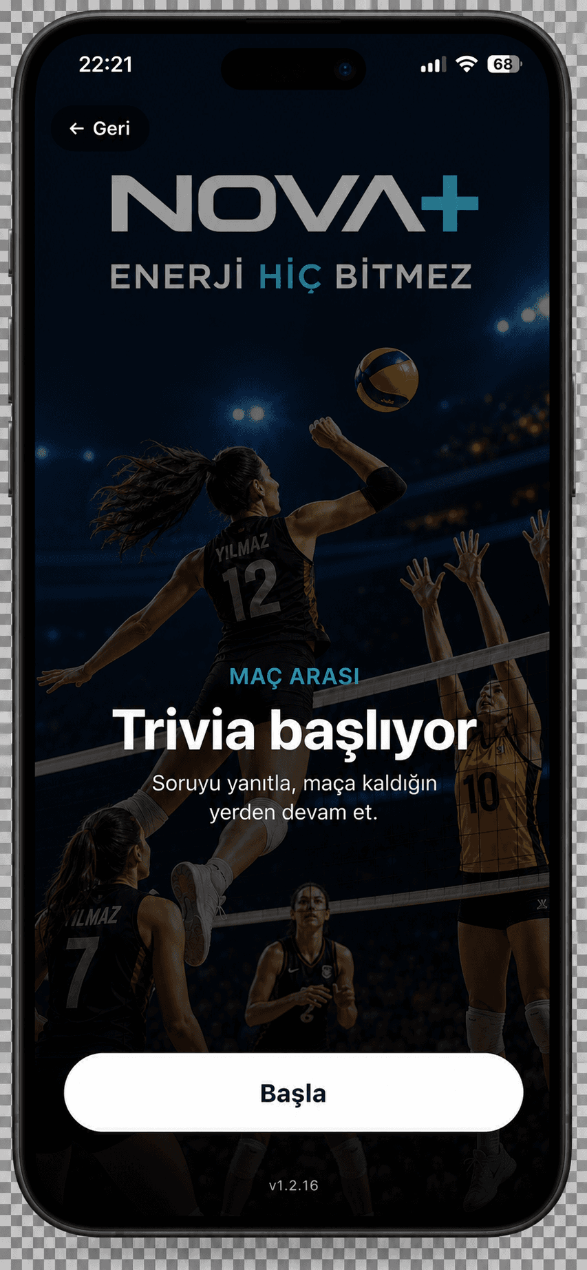 Trivia giriş ekranı