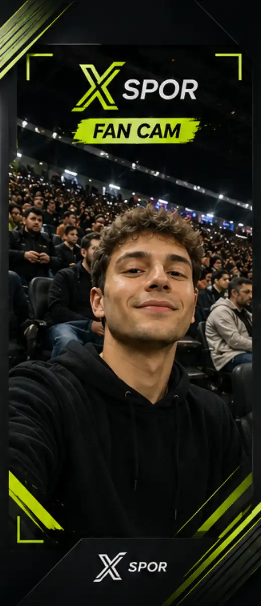 X Spor Fan Cam tribün selfie görseli